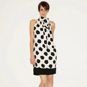 DVF Diane von Furstenberg Resort 2008 Black and White Floral Silk Dress 0